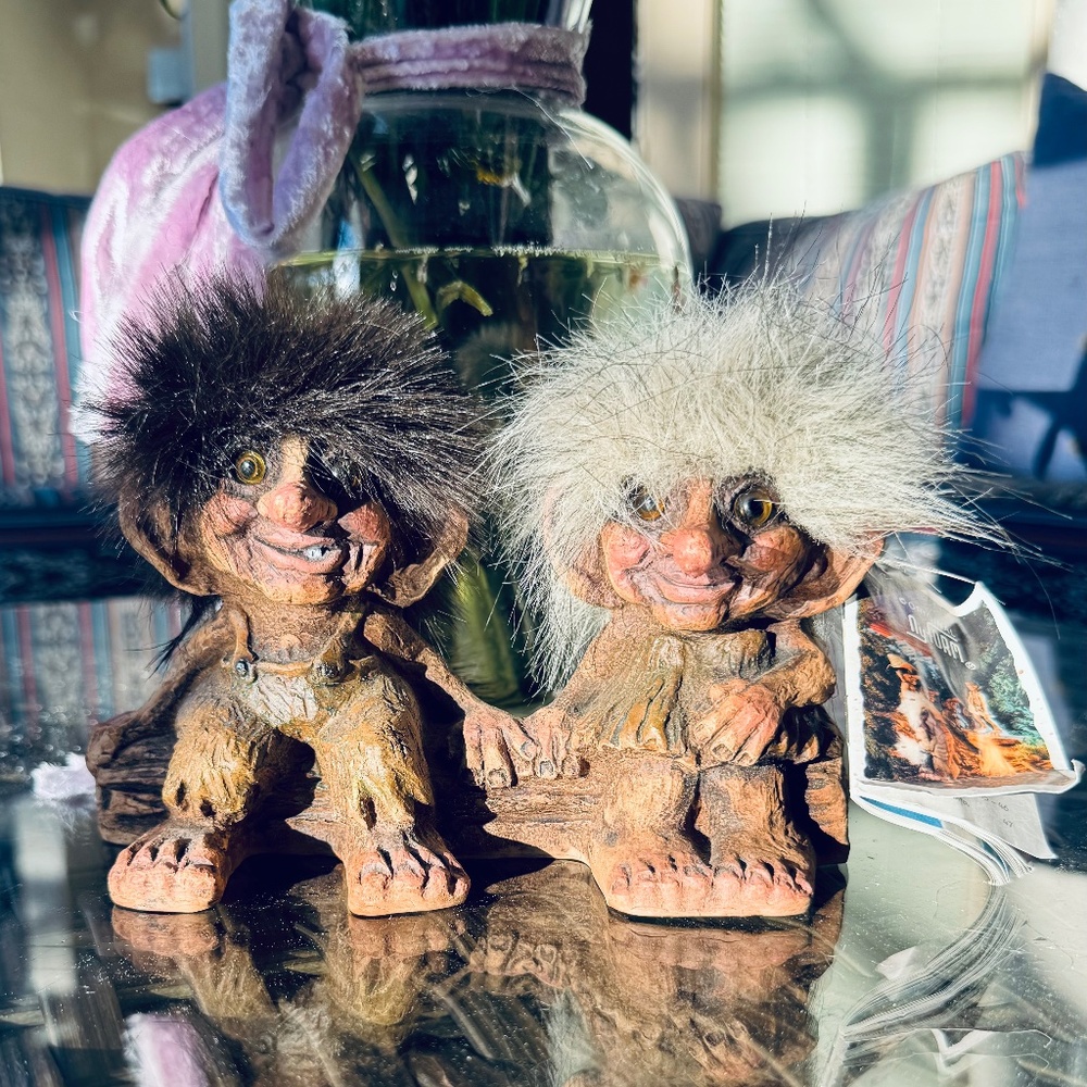 Sweet Nyform Couple Sitting on Log